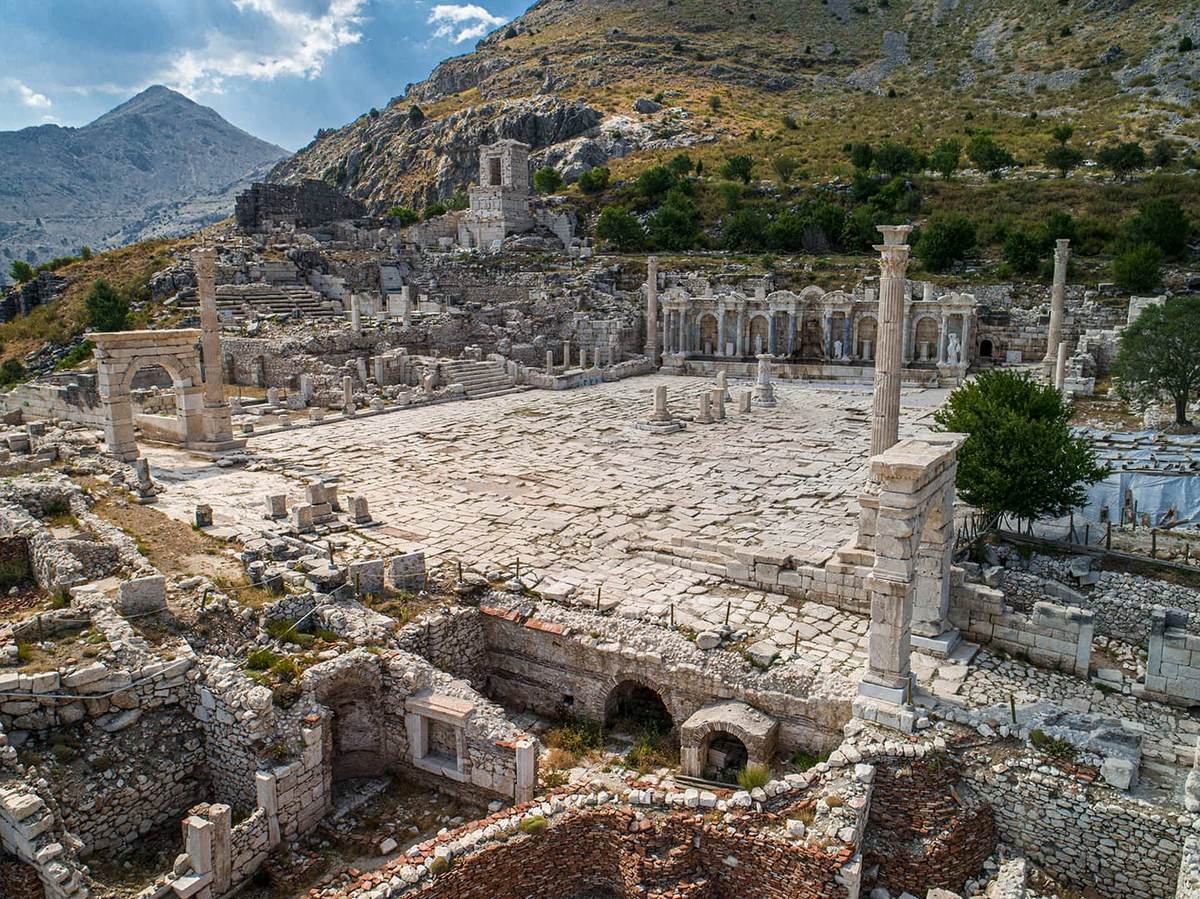 Roman ruins of Sagalassos in the Taurus mountains